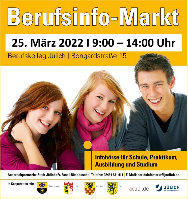 Berufsinfo-Markt am 25. März 2022 im Berufskolleg Jülich